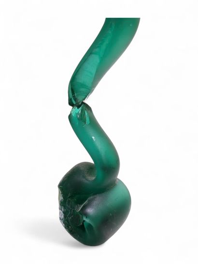 MURANO
Vase balustre en verre vert clair...
