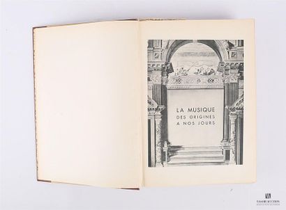 [HISTOIRE DE LA MUSIQUE]
Lot comprenant deux...