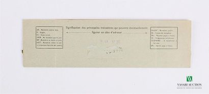 Télégramme tamponné du 9 août 1962 par la...