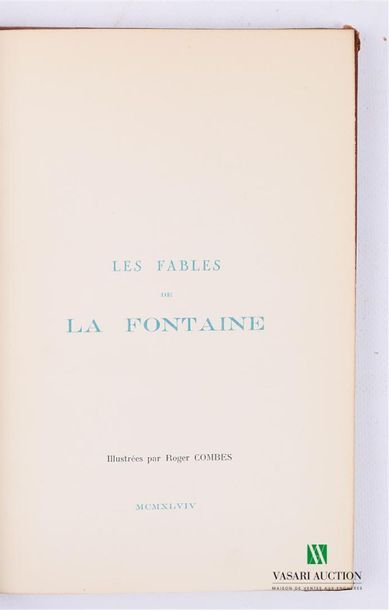 DE LA FONTAINE Jean - Les fables - Editions...