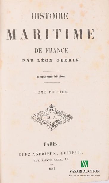 GUERIN Léon - Histoire maritime de France...