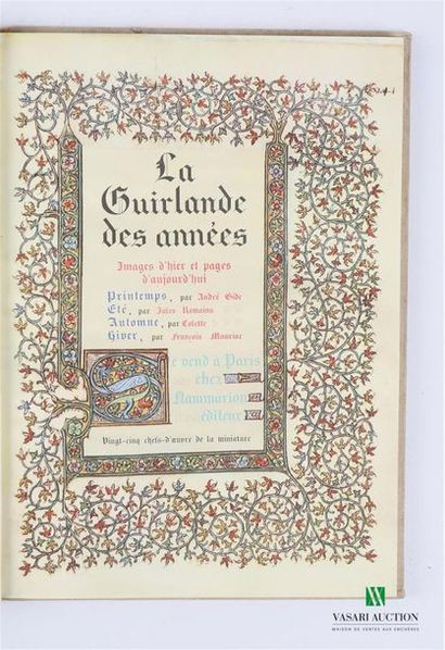 GIDE - ROMAINS - COLETTE - MAURIAC - La Guirlande...