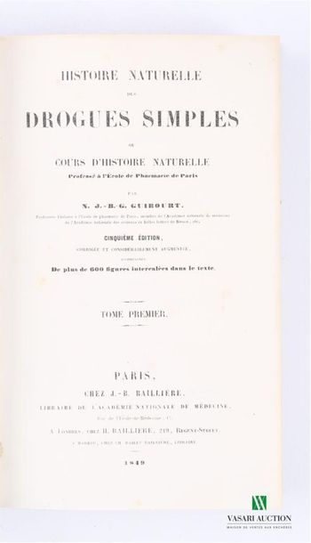 GUIBOURT - Natural history of simple drugs...
