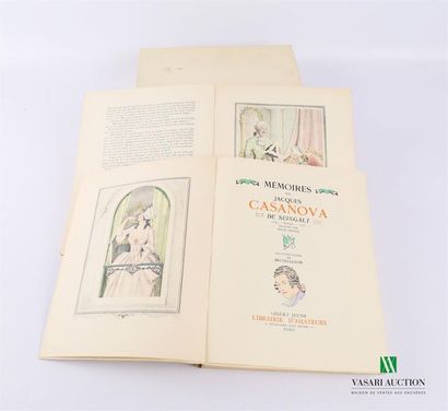 CASANOVA Jacques - Mémoires de Jacques Casanova...
