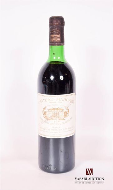 1 bottleChâteau MARGAUXMargaux 1er GCC1978

	And....