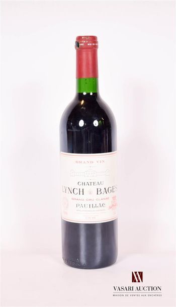 1 bottleChâteau LYNCH BAGESPauillac GCC1990

	And....