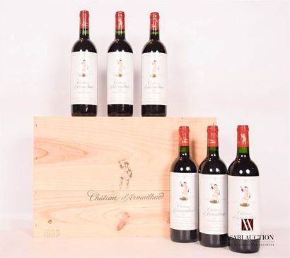 6 bottlesChâteau D'ARMAILHACPauillac GCC1999

	And....
