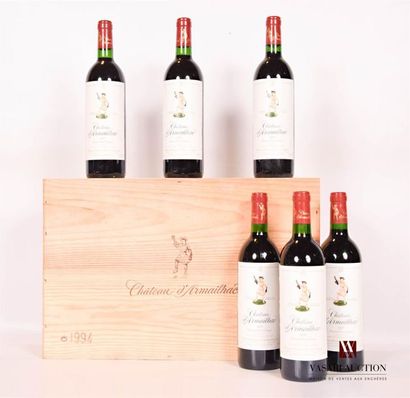 6 bottlesChâteau D'ARMAILHACPauillac GCC1994

	And....