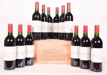 12 bottlesCH. LYNCH BAGESPauillac GCC1992

	And:...
