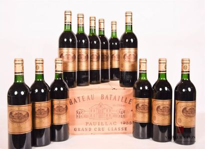 12 bottlesChâteau BATAILLEYPauillac GCC1988

	And....