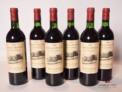 6 bottlesChâteau L'ENCLOSPomerol1983

	And....