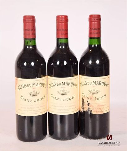 3 bottlesCLOS DU MARQUISSt Julien1991

	And:...