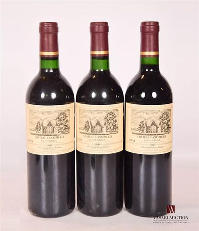 3 bottlesChâteau CANTEMERLEHaut Médoc GCC1989

	And....