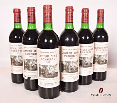 6 bottlesChâteau NÉNINPomerol1985

	And:...