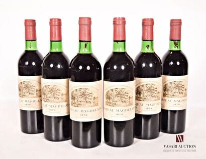 6 bottlesChâteau MAGDELAINESt Emilion 1er...