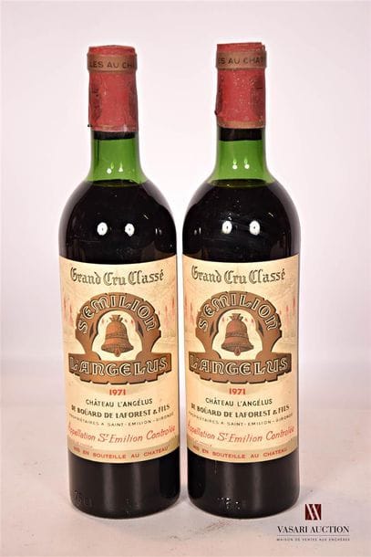 2 bottlesChâteau L'ANGÉLUSSt Emilion GCC1971

	And......