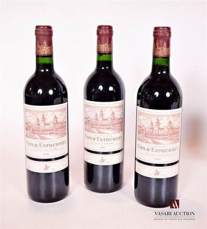 3 bottlesChâteau COS D'ESTOURNELSt Estèphe...