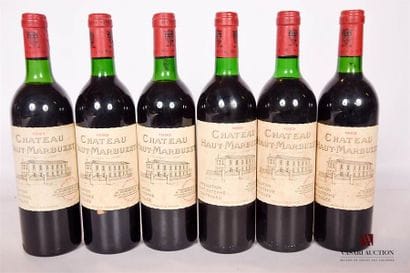 6 BottlesChâteau HAUT MARBUZETSt Estèphe

	1...