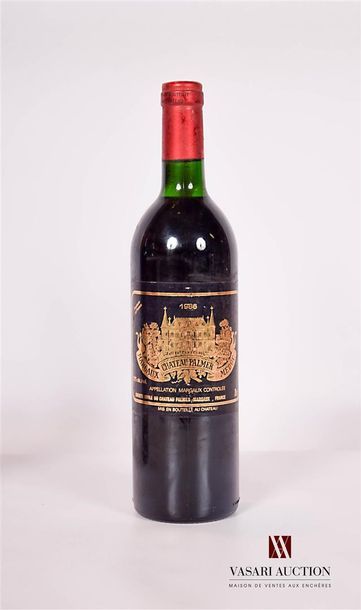 1 bottleChâteau PALMERMargaux GCC1986

	And....