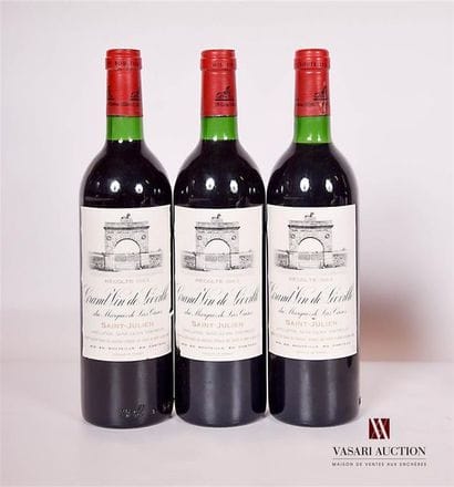 3 bottlesChâteau LÉOVILLE LAS CASESSt Julien...