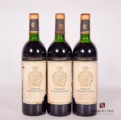 3 bottlesChâteau GRUAUD LAROSESt Julien GCC1988

	And....