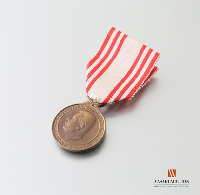 Principauté de Monaco, médaille du travail,...