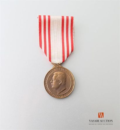 Principauté de Monaco, médaille du travail,...