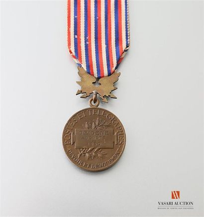 France: postes et télégraphes, médaille d'honneur,...