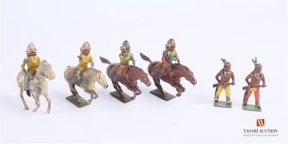 Soldats de plomb articulés polychromes fabrique...