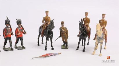 Soldats de plomb articulés polychromes fabrication...