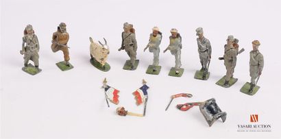 Soldats de plomb articulés polychromes fabrication...