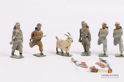 Soldats de plomb articulés polychromes fabrication...