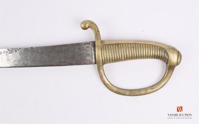 Sabre briquet modèle An IX, lame légèrement...