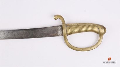 Sabre briquet modèle An IX, lame légèrement...