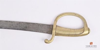 Sabre briquet modèle An IX, lame légèrement...