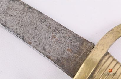 Sabre briquet modèle An IX, lame légèrement...