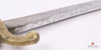 Sabre briquet modèle An IX, lame légèrement...
