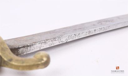 Sabre briquet modèle An IX, lame légèrement...
