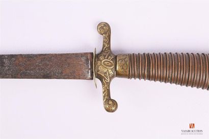 Couteau de chasse, lame de 52 cm, à gorge...