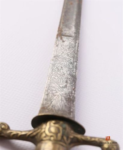 Couteau de chasse, lame de 52 cm, à gorge...