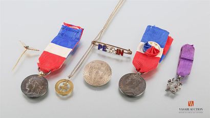 Broche/épingle, époque Etat français, émail...
