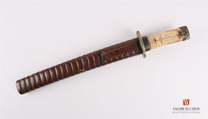 Tanto, lame droite de 27,2 cm, avec habaki,...