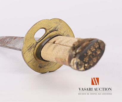 Tanto, lame droite de 27,2 cm, avec habaki,...