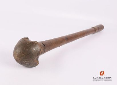 Massue casse tête Kanak, manche bois tourné,...