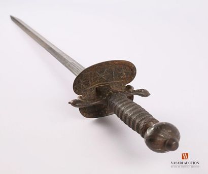 Glaive, monture pas d'âne en fer rehaussé...