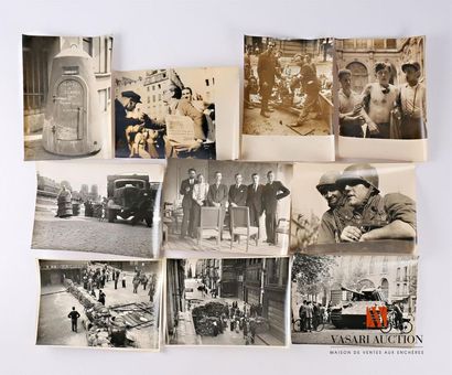 10 photos de presse : Libération de Paris...