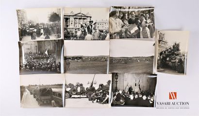 10 photos de presse : Libération 1944: char...