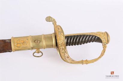 Sabre d'officier de Marine modèle 1837, garde...
