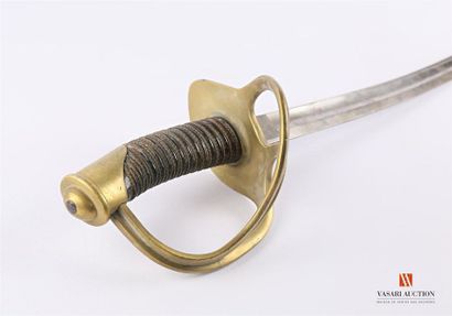 Sabre d'officier type 1822, garde laiton...