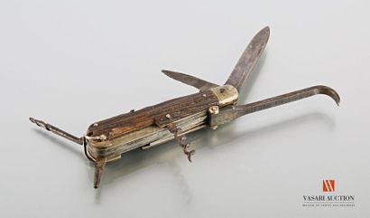Couteau pliant multi-lames, modèle pour cavalier...